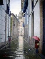Lluvia en Compostela