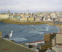 Terraza imaginaria con gaviota 2